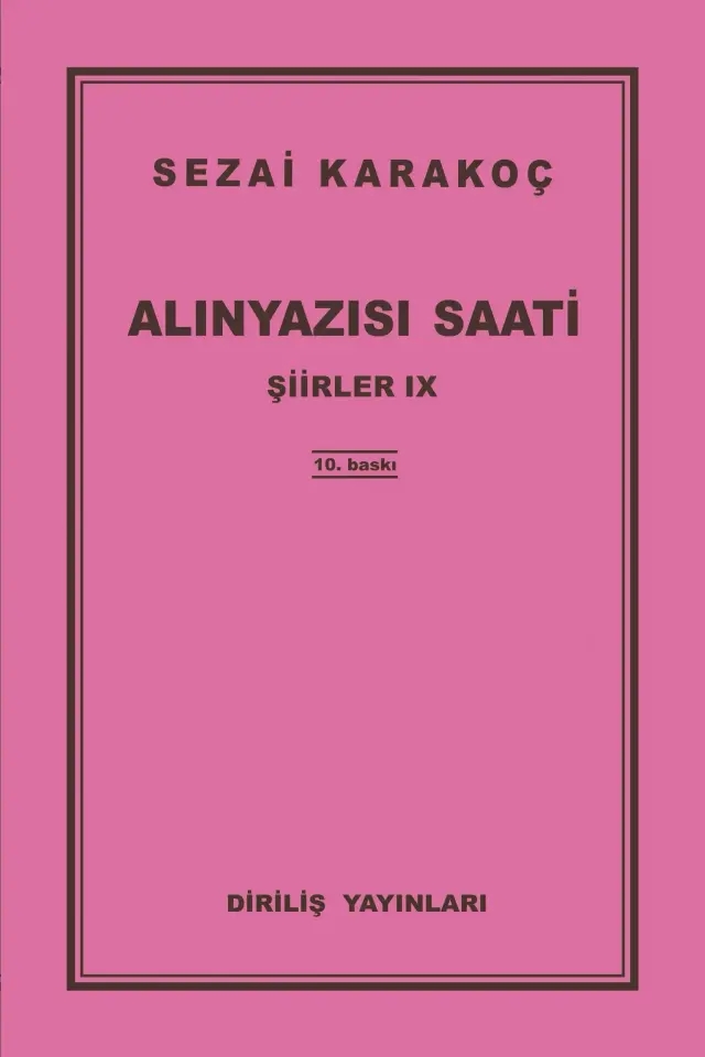 ALIN YAZISI SAATİ ŞİİRLER IX